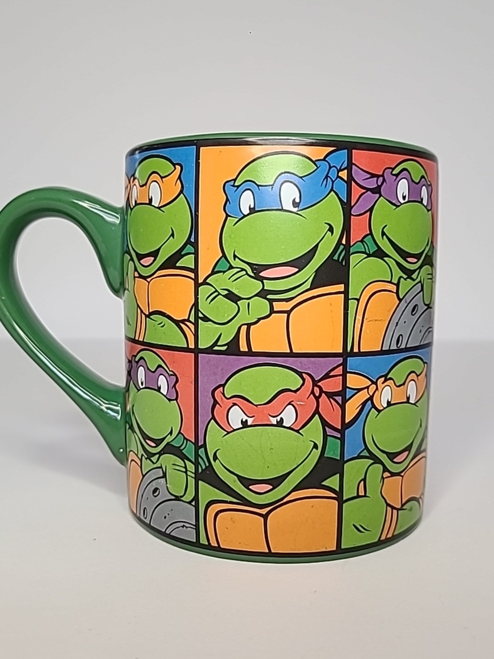 Teenage Mutant Ninja Turtles TMNT Nickelodeon 2010 Viacom Coffee Mug Cup Retro